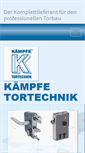 Mobile Screenshot of kaempfe-tortechnik.de